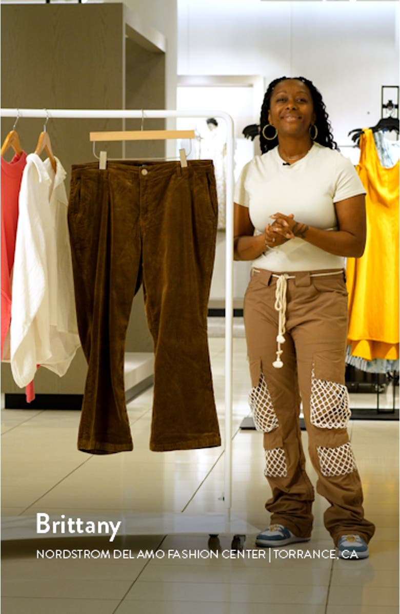 Kelsey Ankle Flare Corduroy Jeans, sales video thumbnail