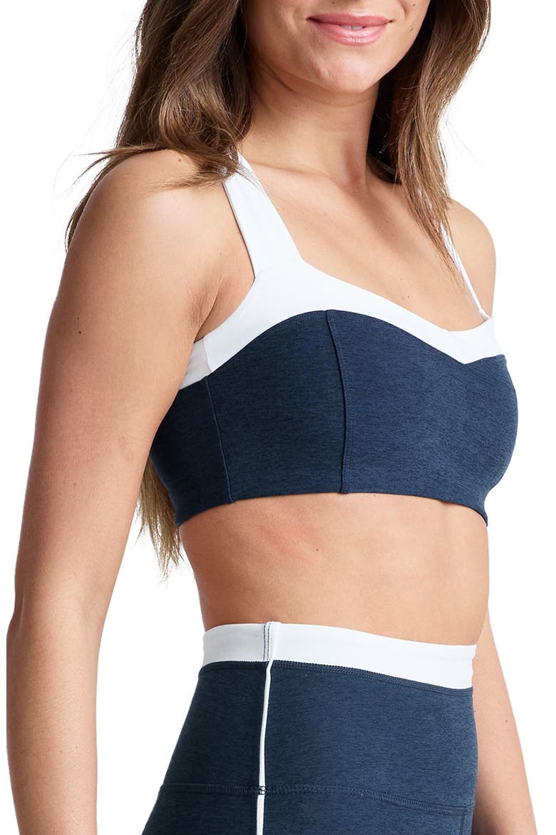 Space Dye Colorblock Sports Bra, Alternate, color, NOCTURNAL NAVY/CLOUD
