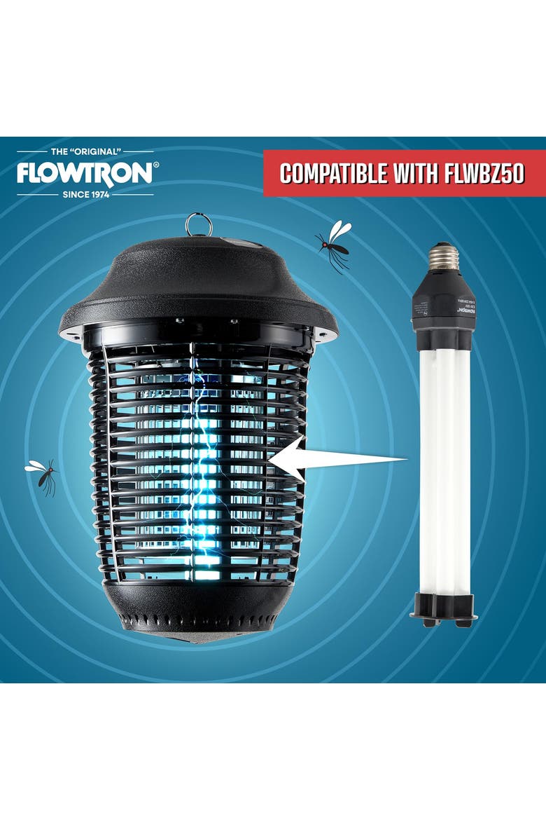Bug Zapper Replacement Bulb, 32W UV Light, B15D Base, Fits FLWBZ50 Outdoor Zapper, Alternate, color, White
