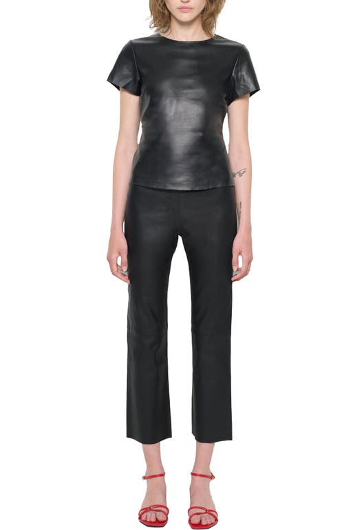 As B Y Df Miller Baby Tee In Black