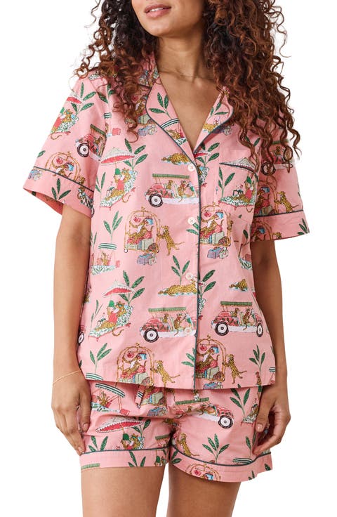 Short Organic Cotton Pajamas Set