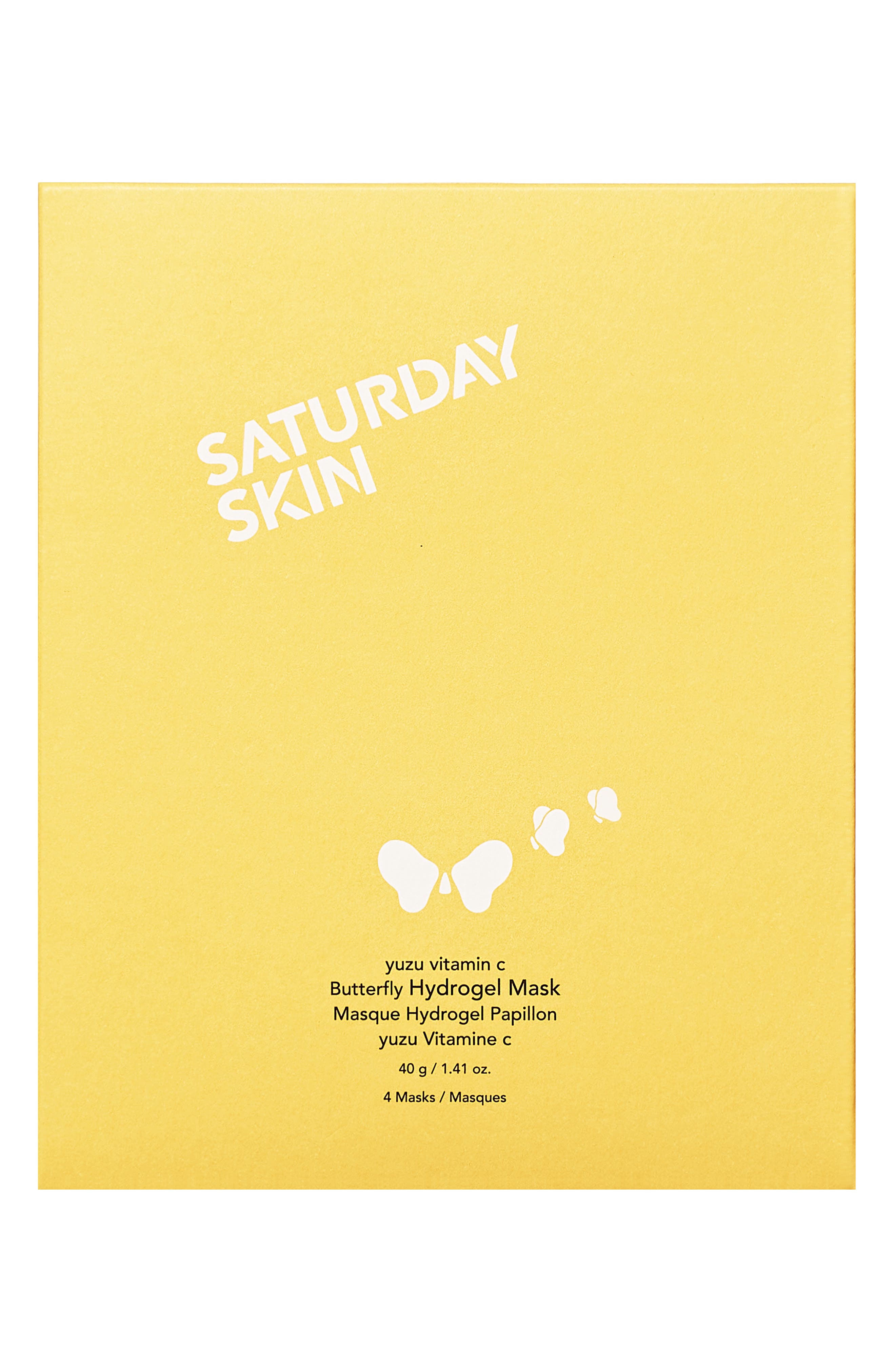 Saturday Skin Set of 4 Yuzu Vitamin C Butterfly Hydrogel Mask