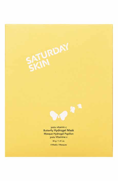 Saturday Skin Set of 4 Yuzu Vitamin C Butterfly Hydrogel Mask