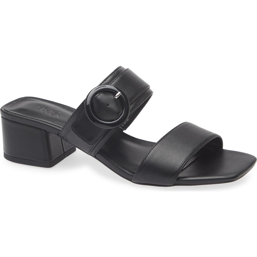 Nordstrom Rack Blake Heeled Slide Sandal In Black