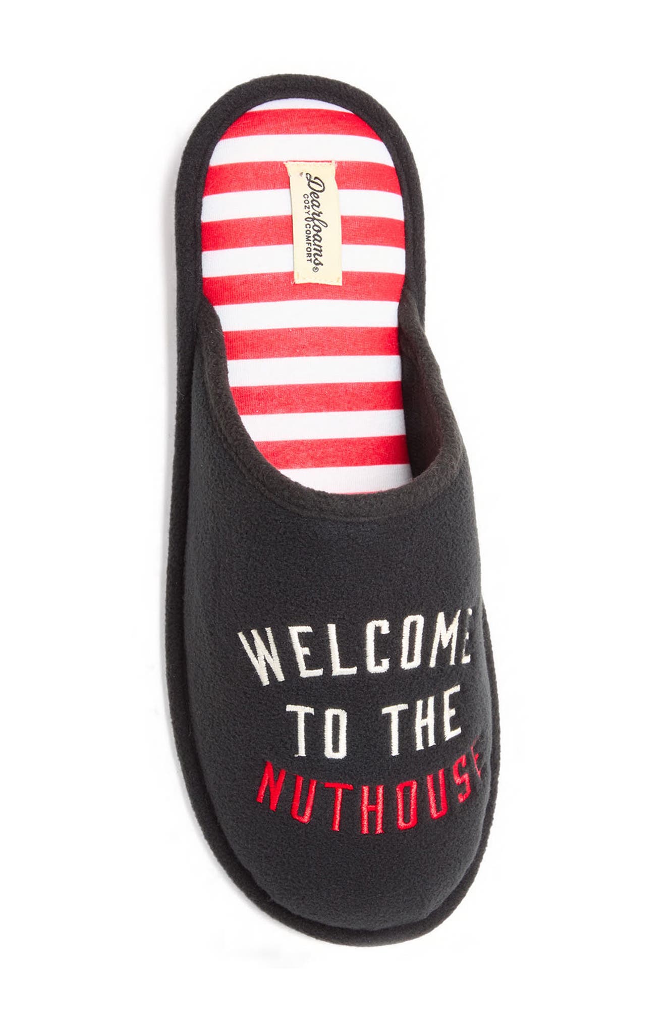 DEARFOAMS Nuthouse Slipper, Alternate, color, Black