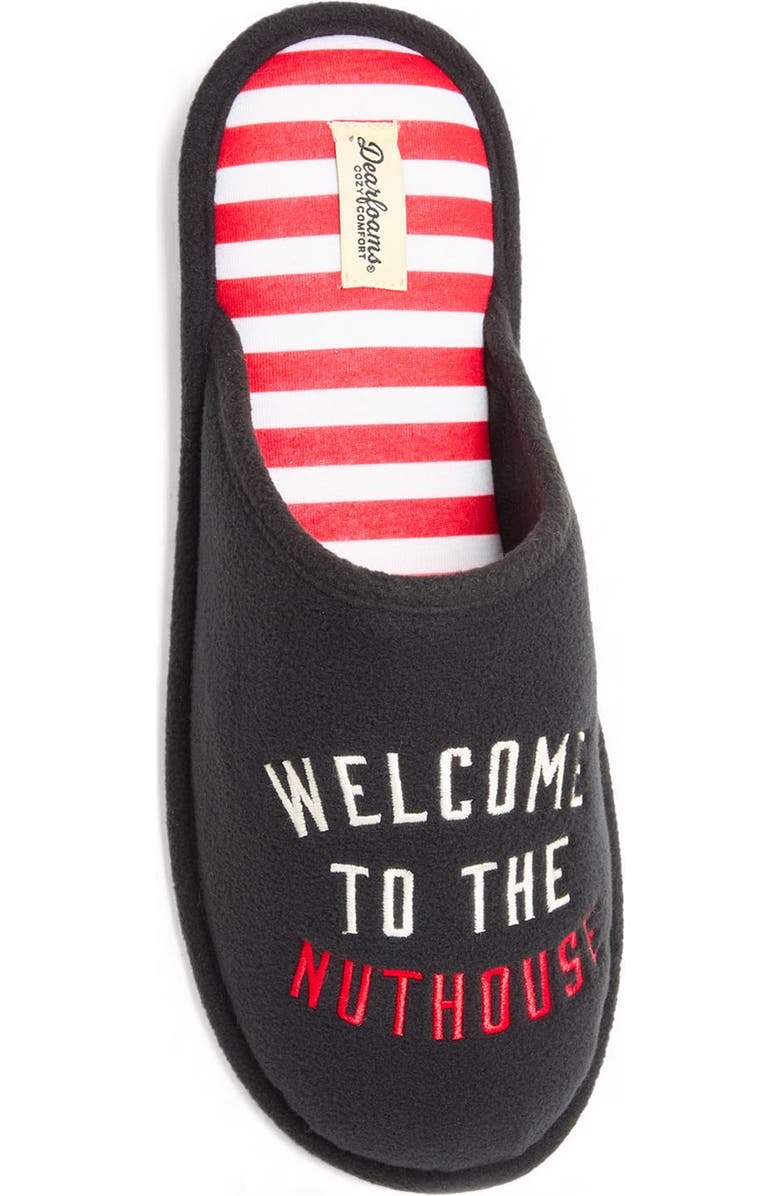 DEARFOAMS Nuthouse Slipper, Alternate, color, Black