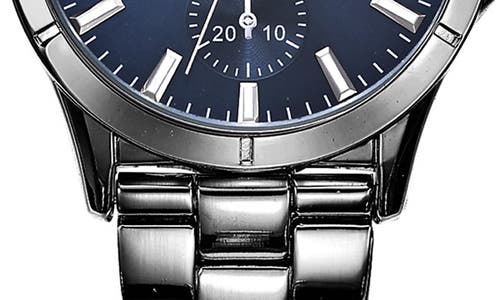 Geoffrey Beene Exchange Quartz Bracelet Watch, 41mm With Leather Strap In Black