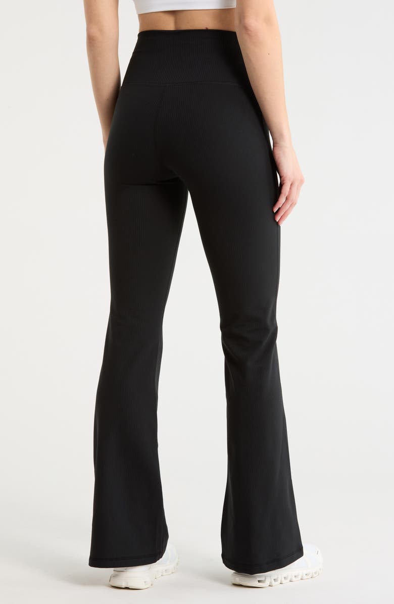 90 DEGREE BY REFLEX Felix Lux Rib Everyday High Waist Leggings, Alternate, color, Black