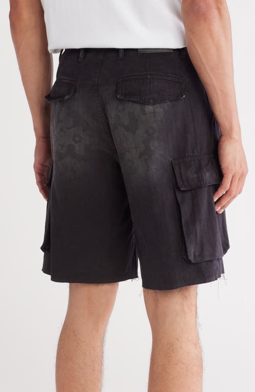 Purple Brand Relaxed Print Cargo Shorts In Relax Cargo Short