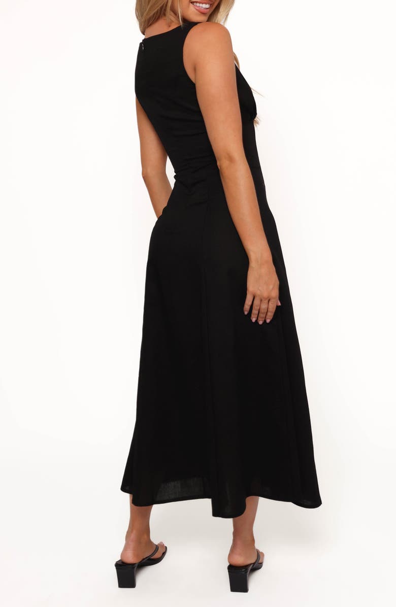 Petal & Pup Barbara Buttoned Maxi Dress, Alternate, color, Black