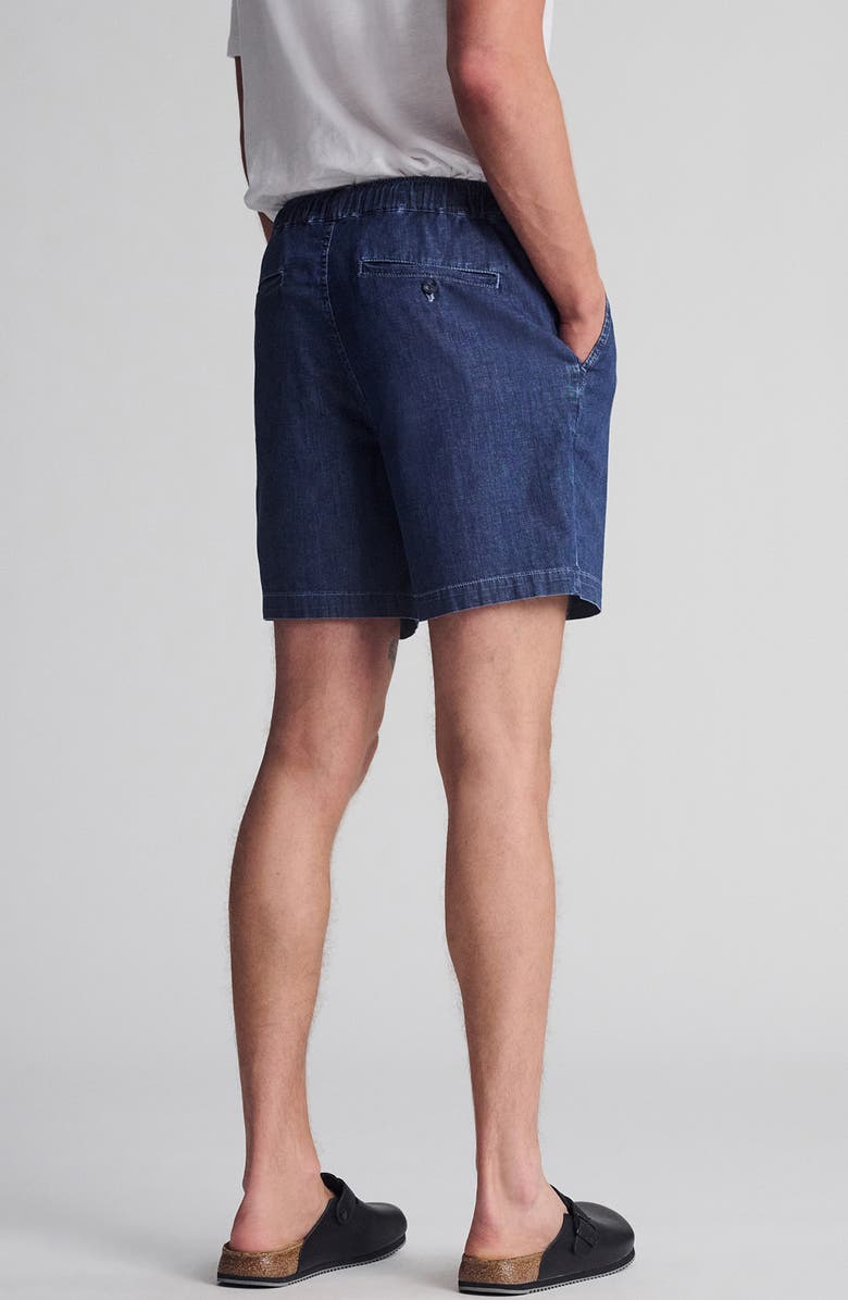 Mavi Jeans Clint Drawstring Chambray Shorts, Alternate, color, Dark Chambray