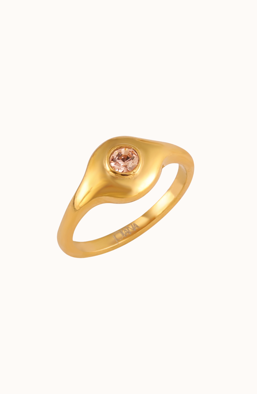 Joiana Jewelry Stone Pinky Ring in Rose/gold at Nordstrom, Size 5