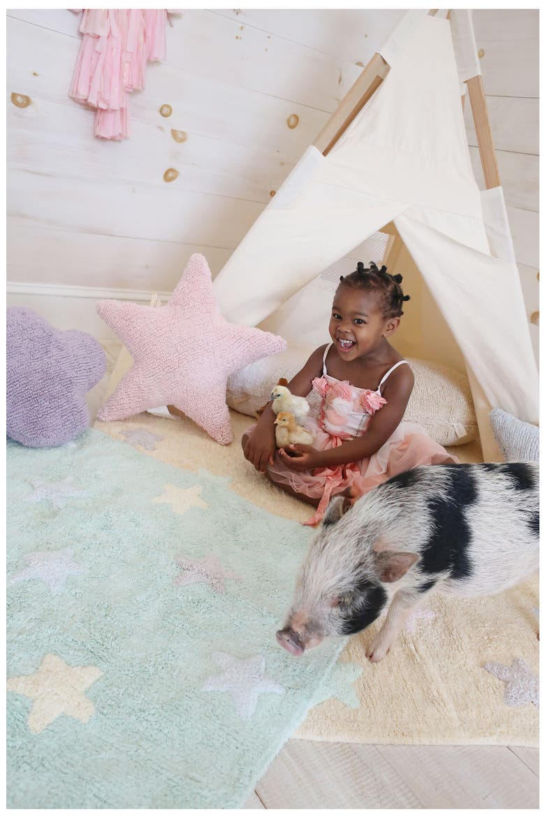 Star Cushion, Alternate, color, PINK
