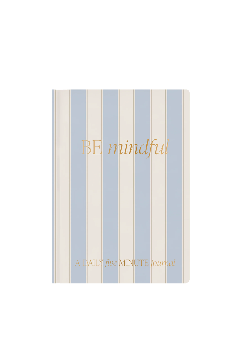Be Mindful Guided Journal, Main, color, Blue Stripe