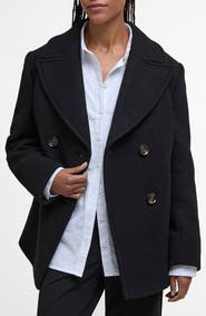 Barbour Indie Wool Blend Peacoat