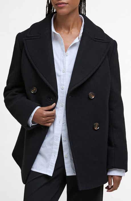 Barbour Indie Wool Blend Peacoat