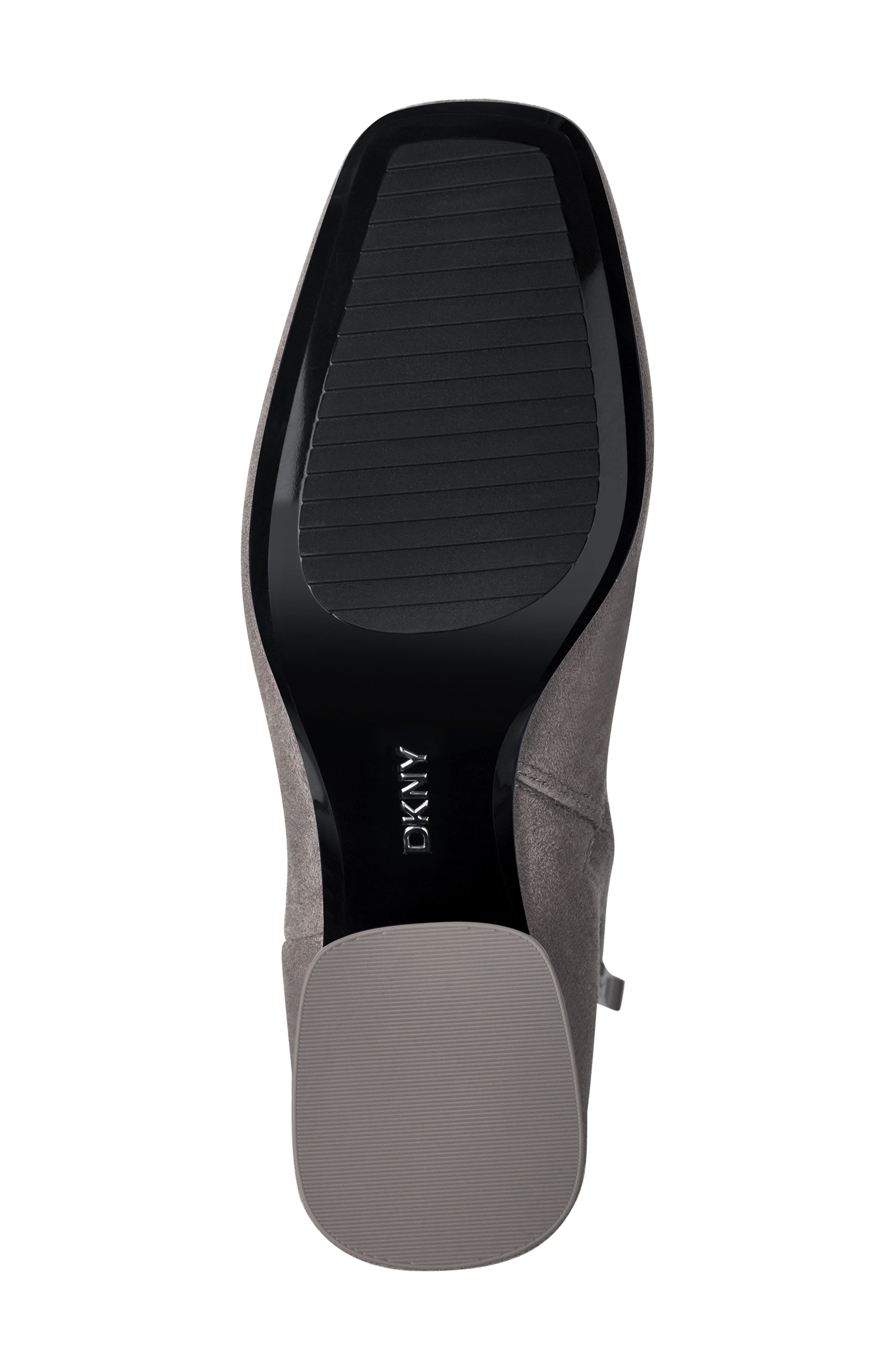 DKNY Caleena Block Heel Bootie, Alternate, color, Ash