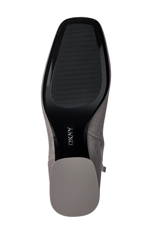 Dkny Caleena Block Heel Bootie In Gray