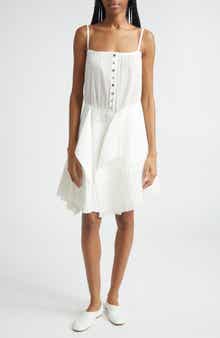 Pleated Asymmetric Dress