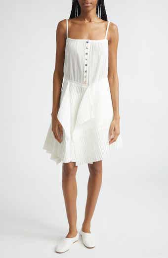 Pleated Asymmetric Dress