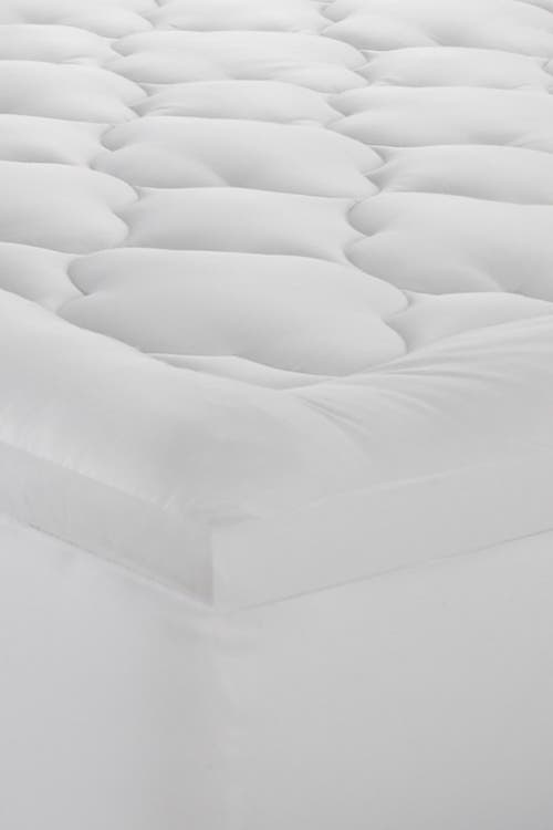 Ella Jayne Home 2" Loft Plush Gel King Mattress Topper In White