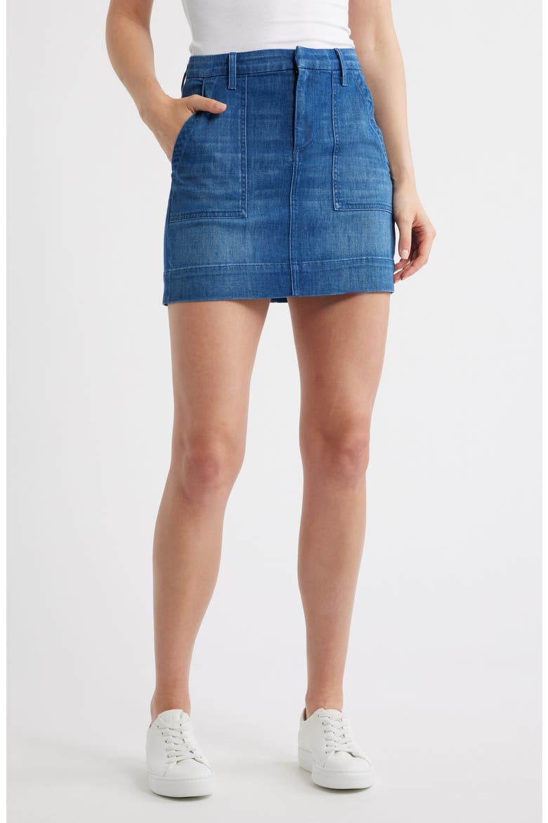 Jameson Denim Utility Skirt, Main, color, WASHED BLUE