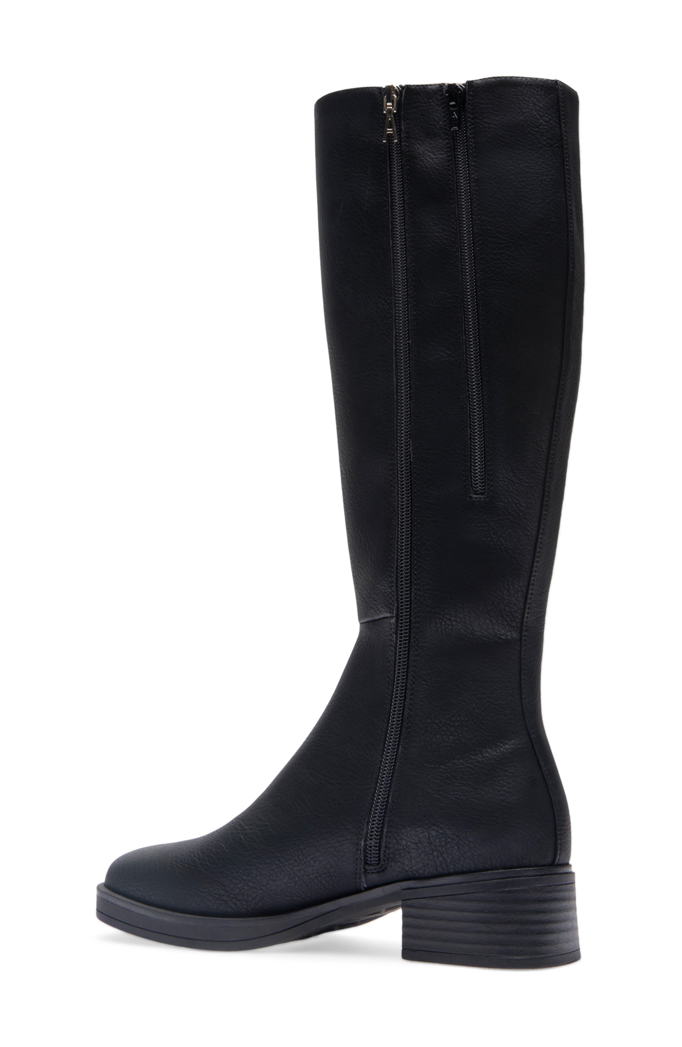 Aerosoles Daria Knee High Boot, Alternate, color, Black Grainy Pu