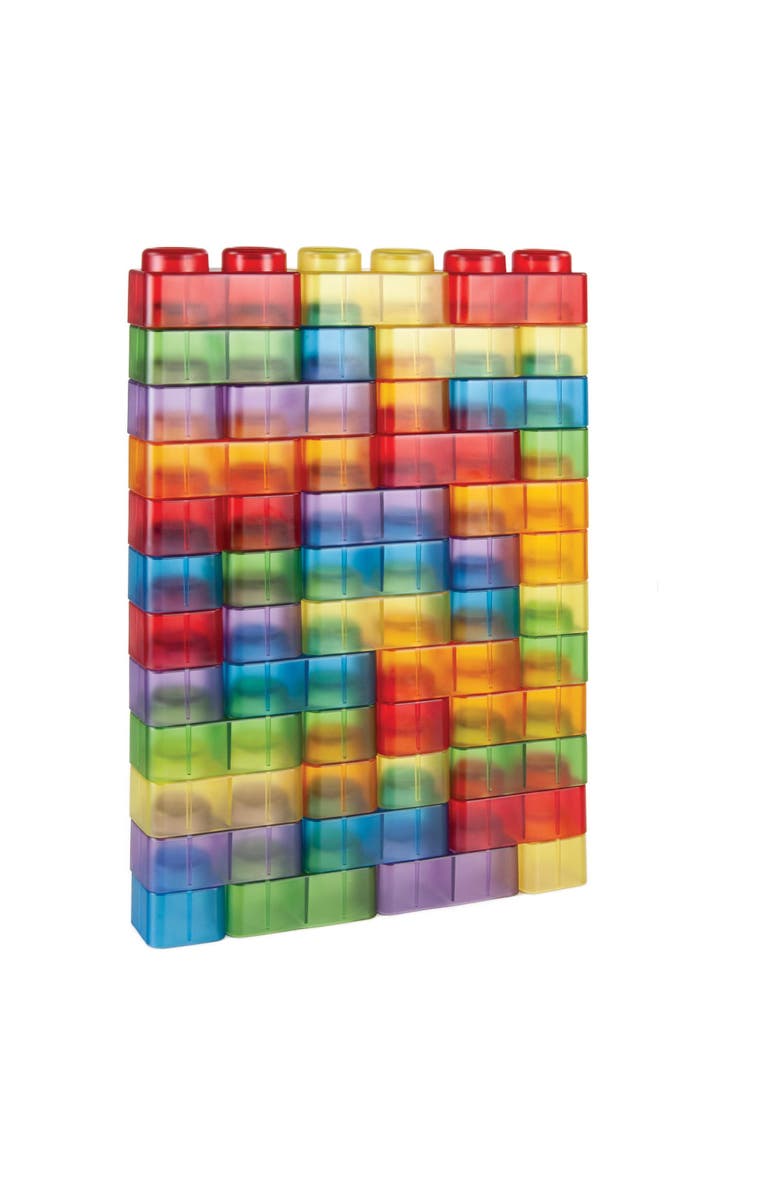 Kaplan Early Learning Translucent Soft Blocks - 80 Pieces, Alternate, color, Multicolored