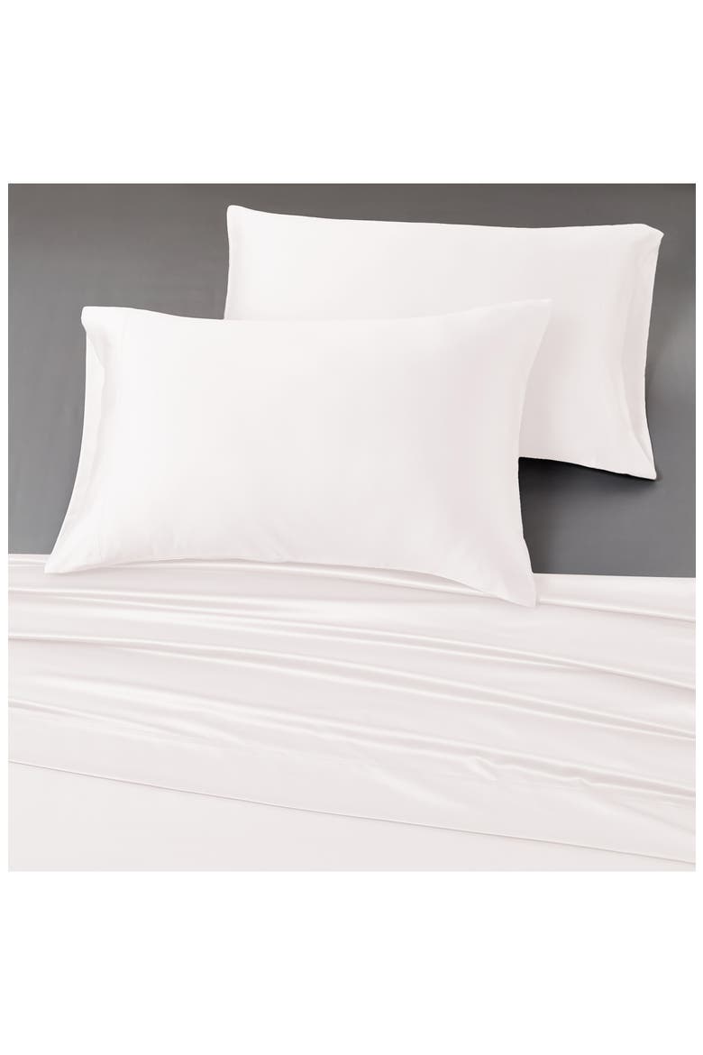 Solid Satin Deep Pocket 6-Piece Sheet Set, Alternate, color, WHITE