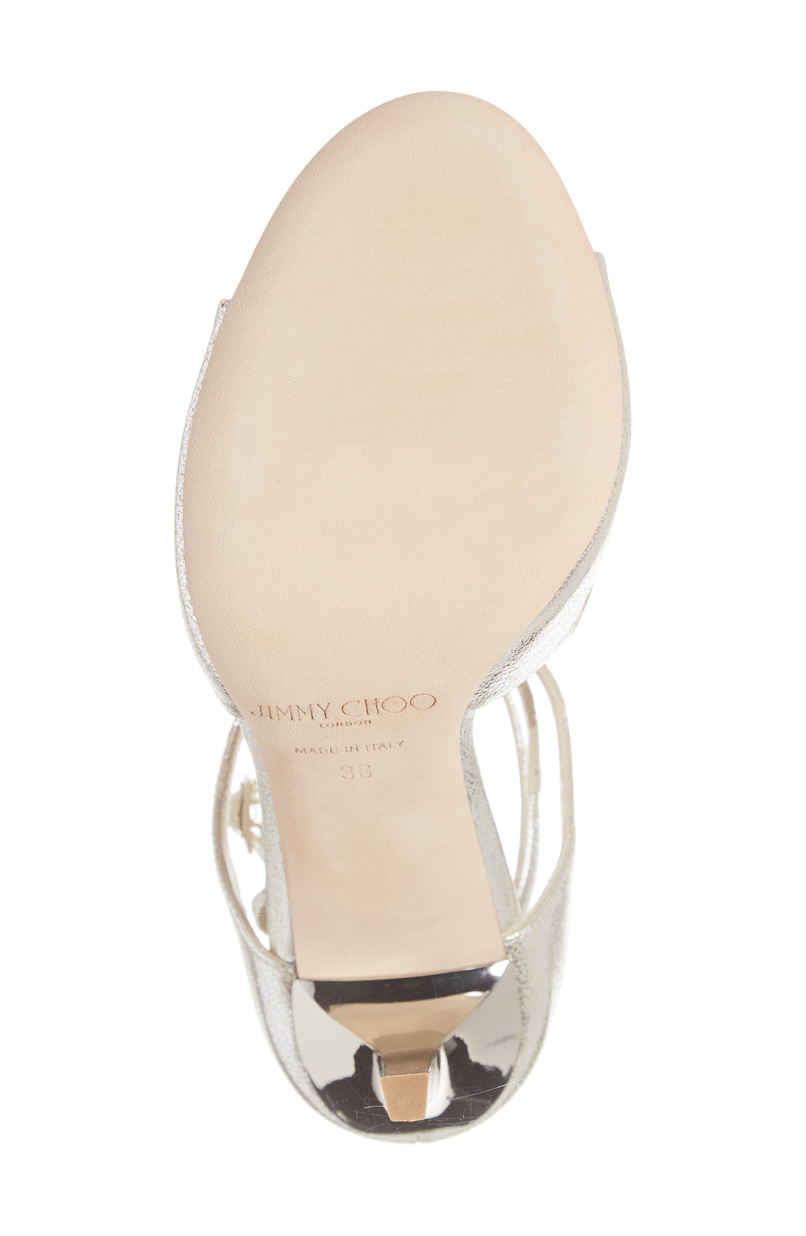 Lang Glitter Leather Sandal, Alternate, color, CHAMPAGNE