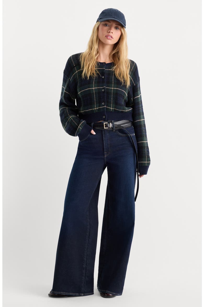 Good Waist High Waist Palazzo Ankle Wide Leg Jeans, Alternate, color, INDIGO1308