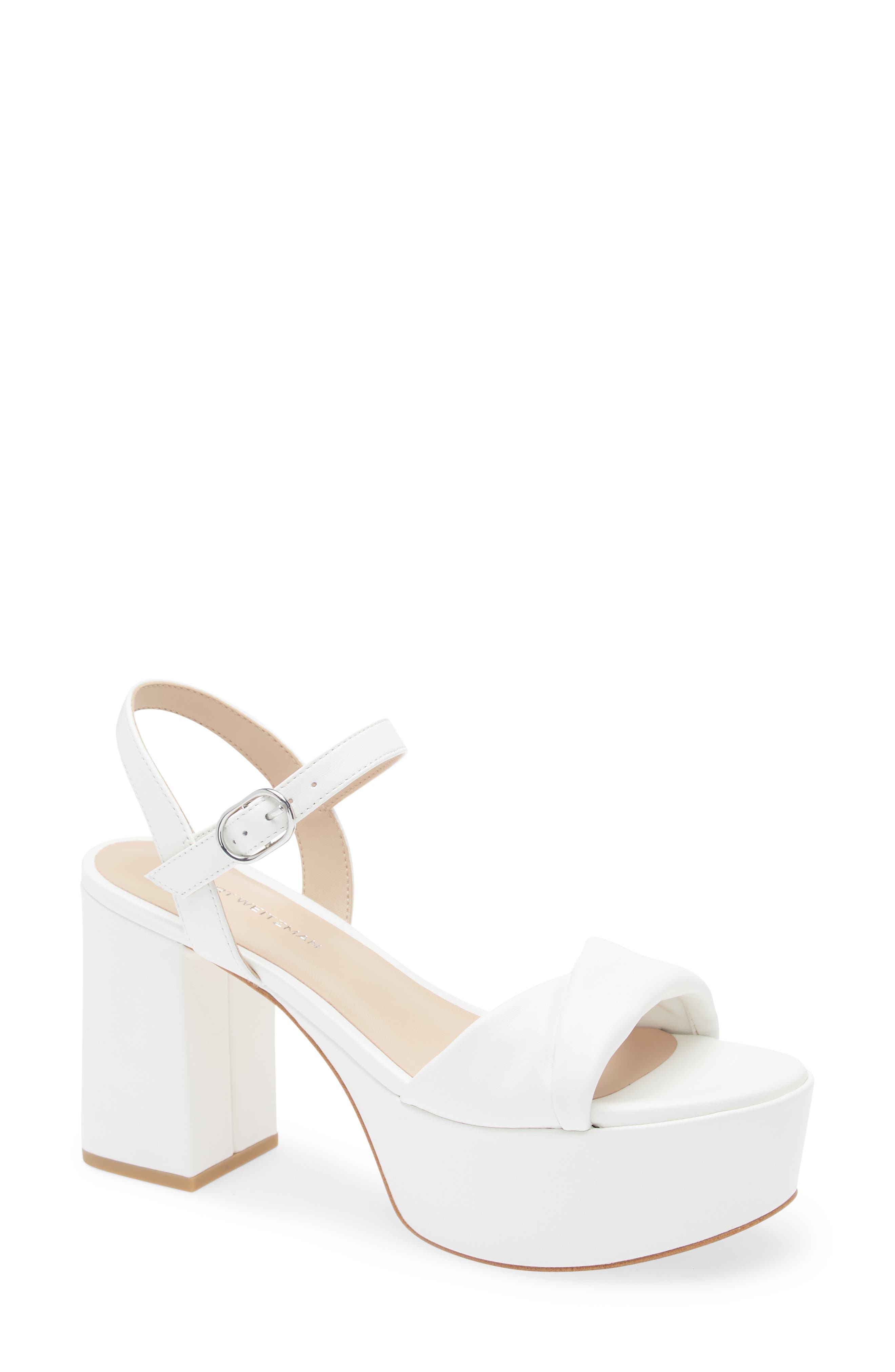 Stuart Weitzman Everly Block Heel Platform Sandal