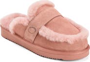 DEARFOAMS Fireside Richmond Genuine Shearling Scuff Slipper