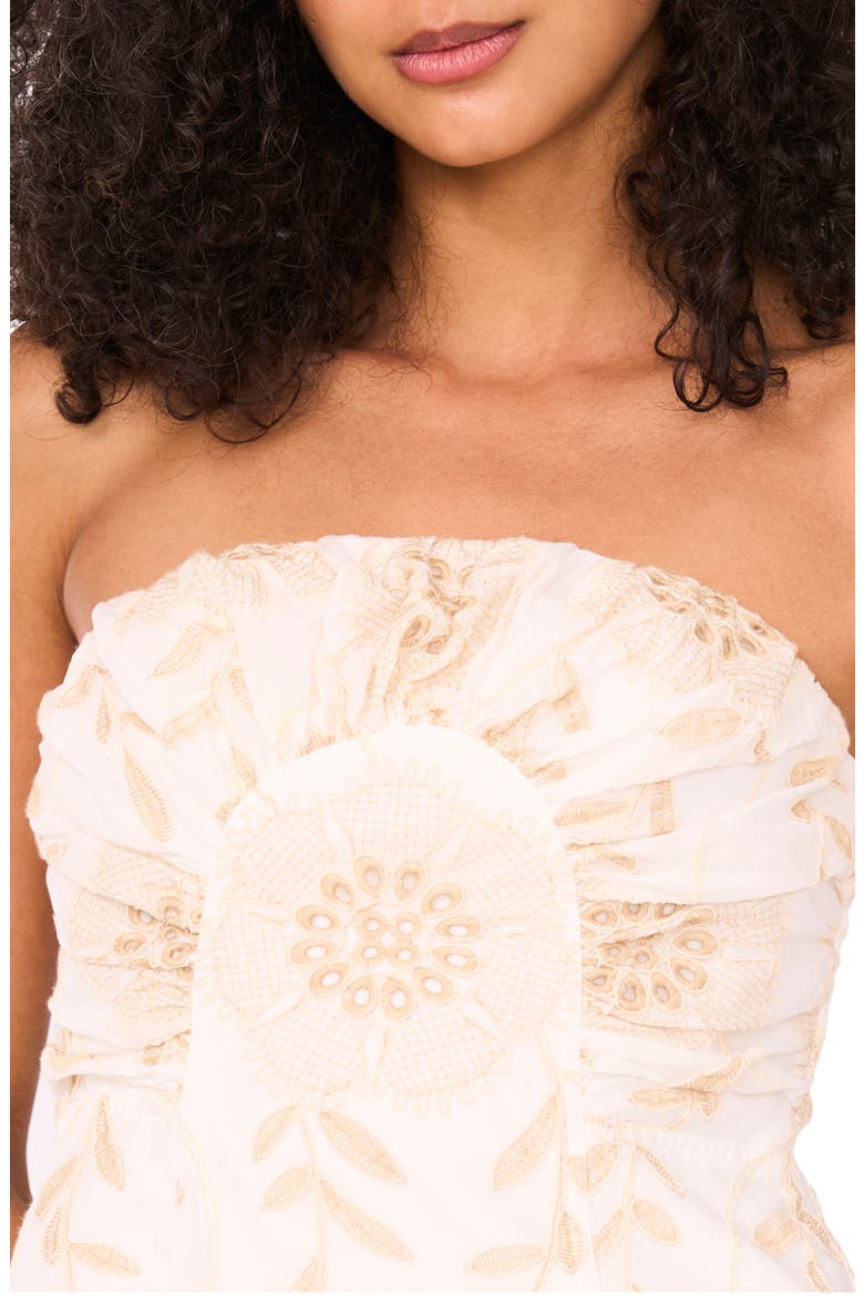 The Mercy Strapless Dress, Alternate, color, LUCENT WHITE