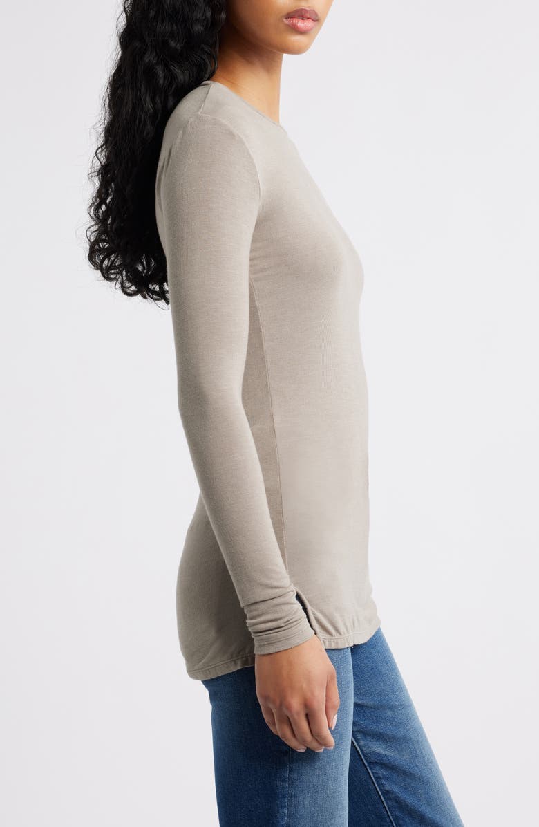 Reformation Charli Knit Top, Alternate, color, Stone