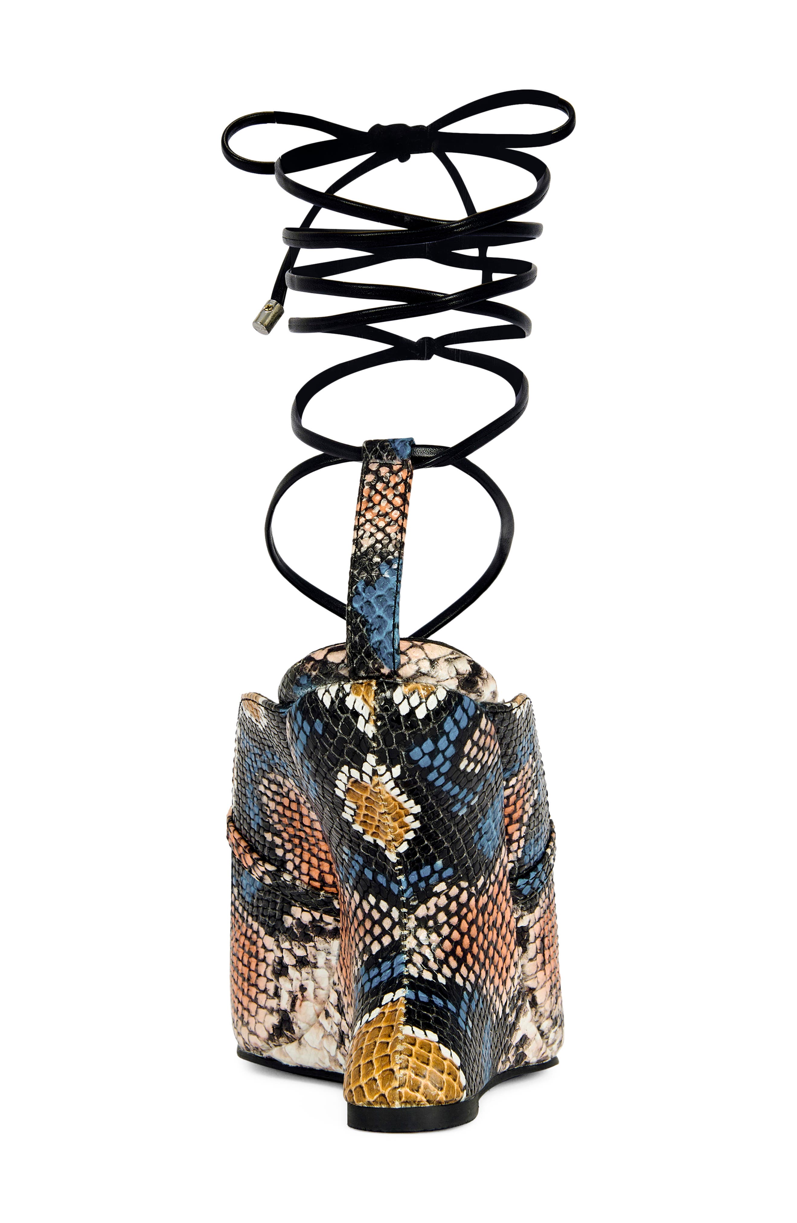 AZALEA WANG Orena Wraparound Wedge Sandal, Alternate, color, 