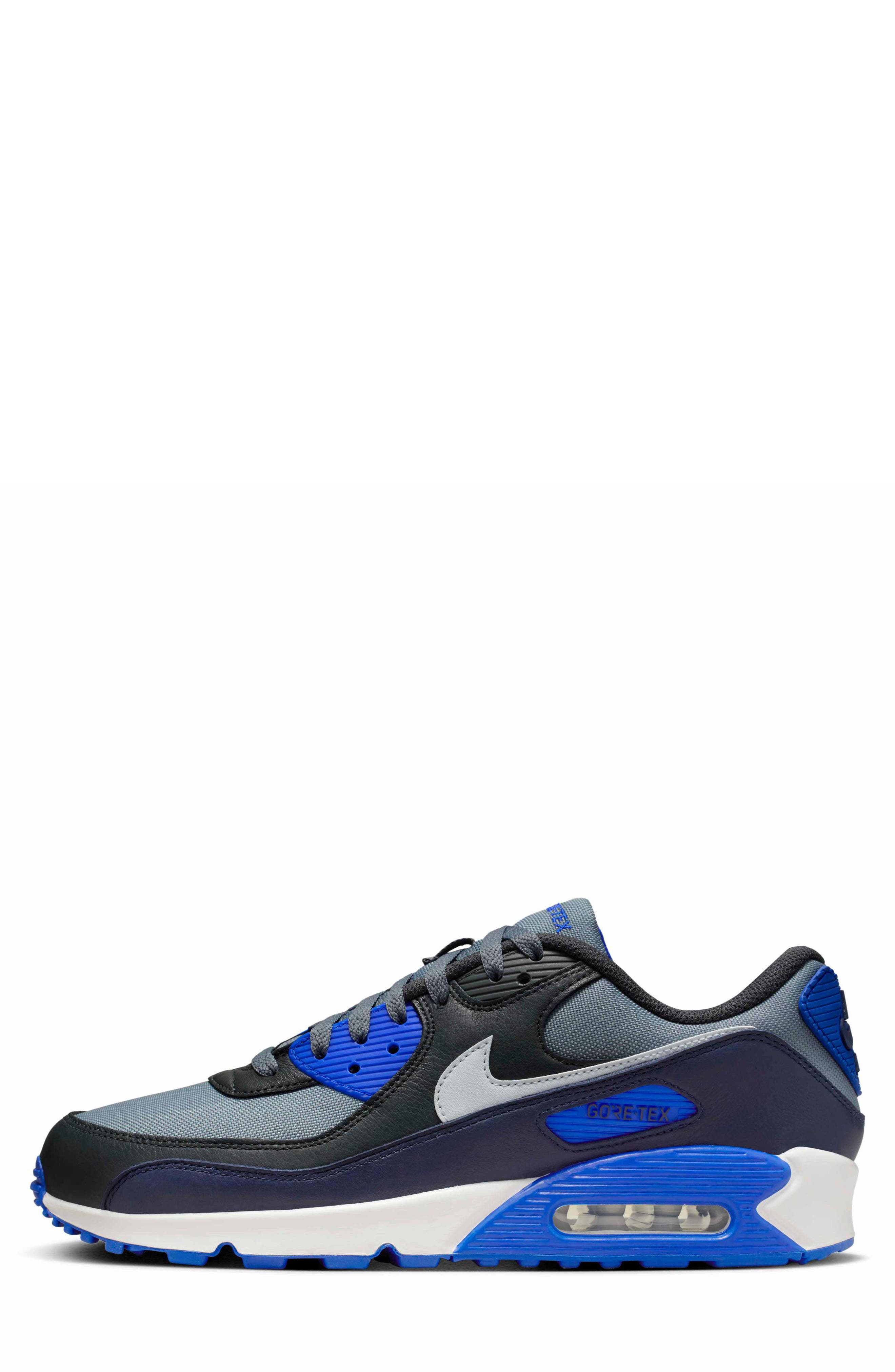 Air Max 90 Gore-Tex® Waterproof Sneaker, Alternate, color, GREY/ ANTHRACITE/ OBSIDIAN