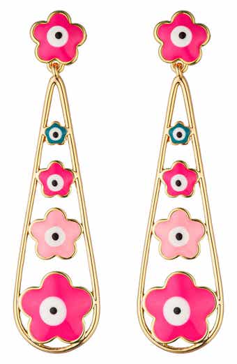 Neda Flower Drop Earrings