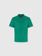 UM Jacquard Cotton Polo Shirt With Tone-on-tone Zigzag Design