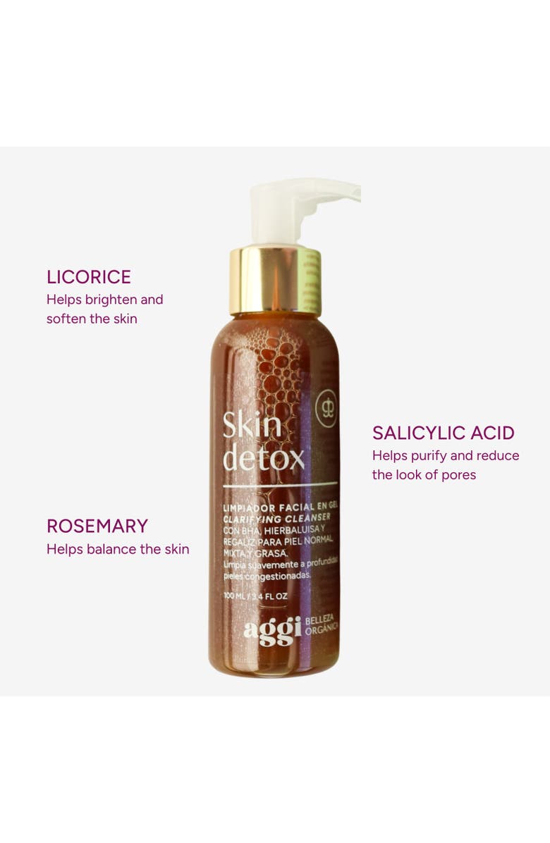 Aggi Beauty Skin Detox Purifying Licorice & Lemongrass Facial Cleanser, Alternate, color, NO COLOR