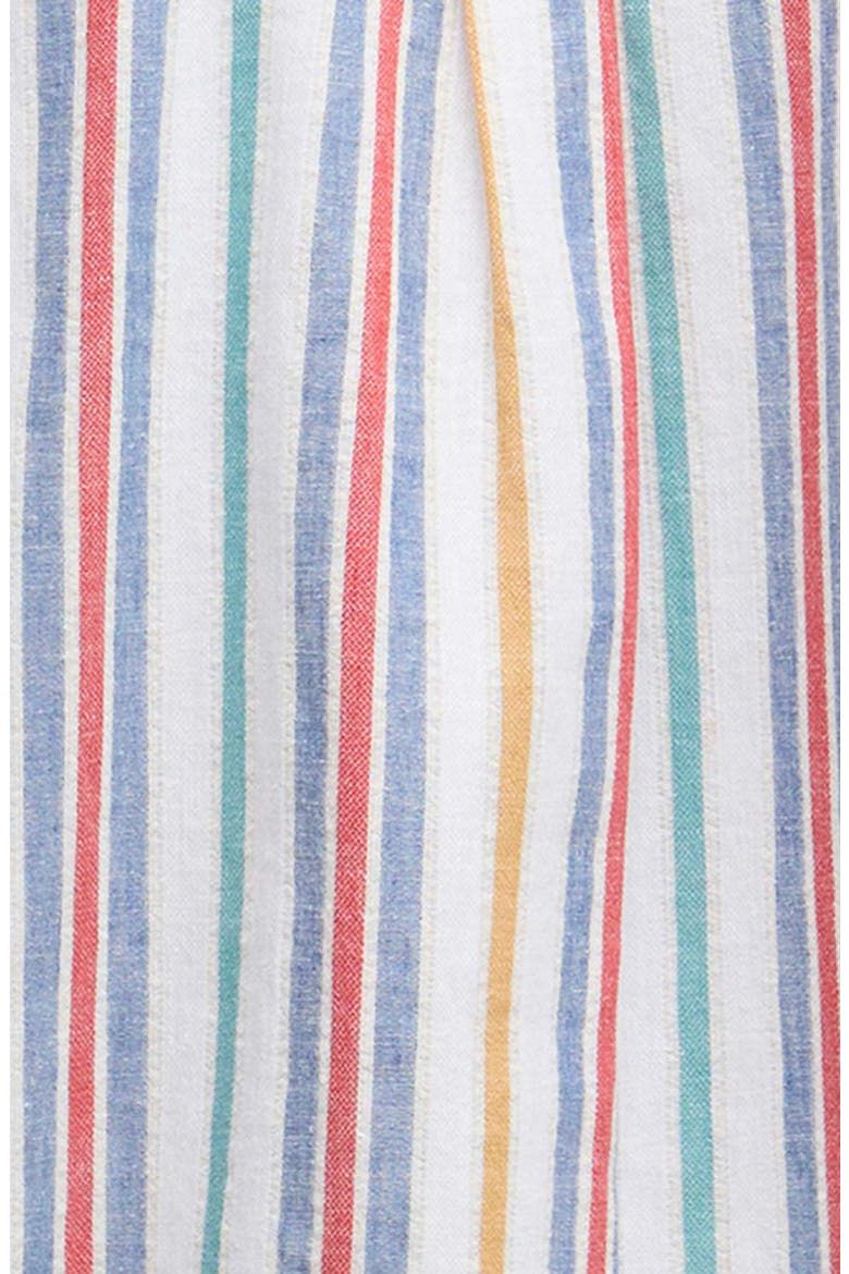 Summerfit Waterbay Stripe Linen & Cotton Camp Shirt, Alternate, color, WHITE