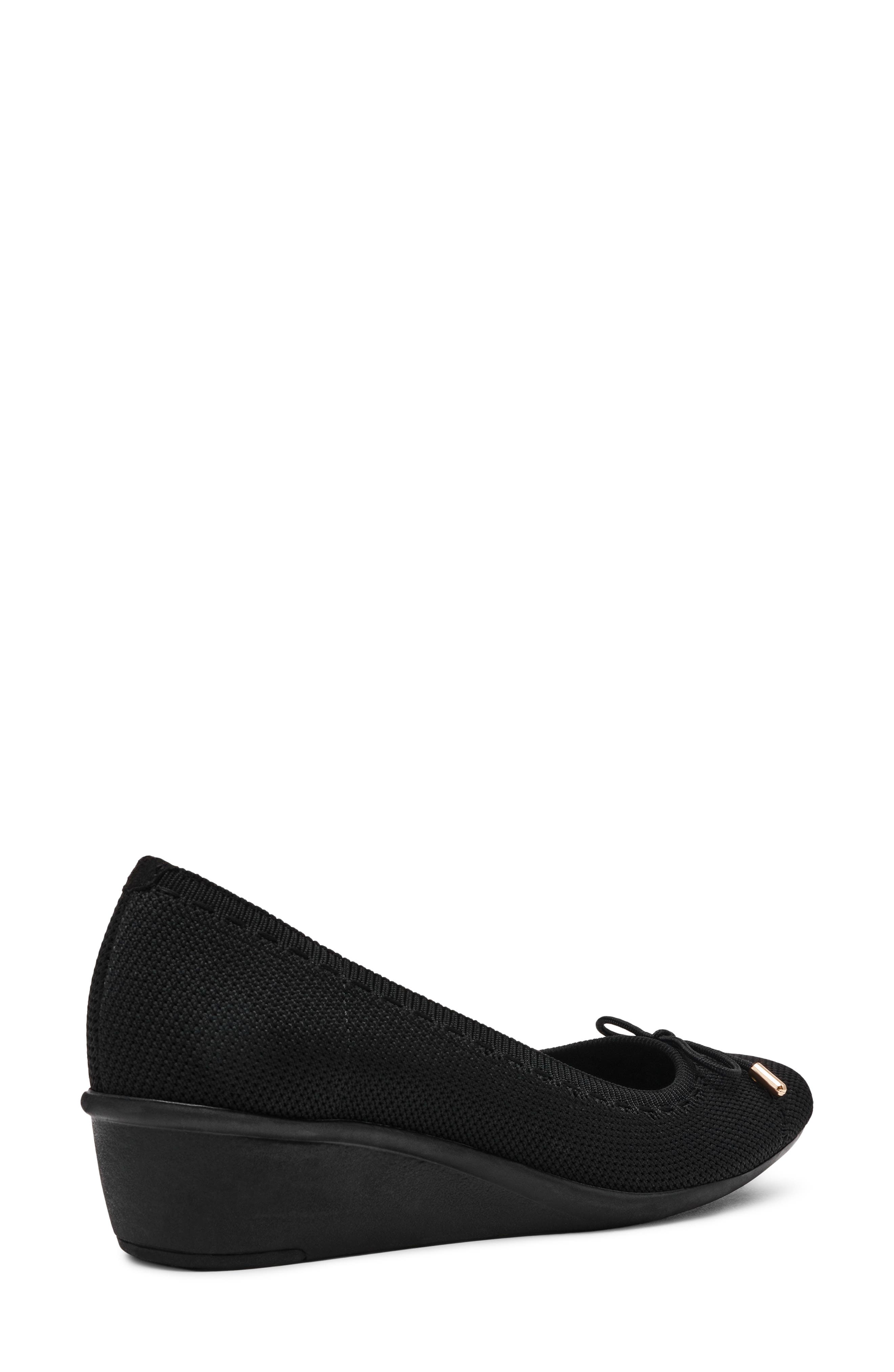 Anne Klein Wesson Wedge Pump, Alternate, color, Black/ Black