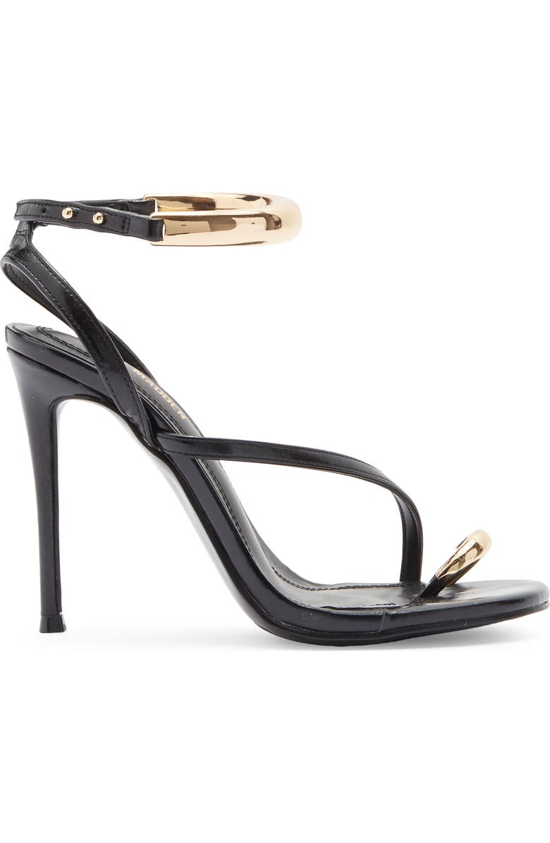 Steve Madden Tia Ankle Strap Sandal, Alternate, color, Black