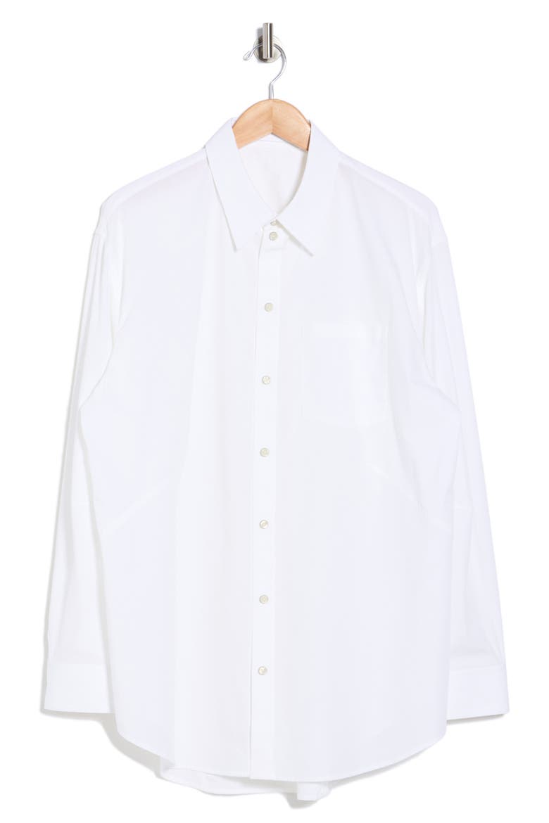 Apex Oversize Button-Up Shirt, Alternate, color, WHITE