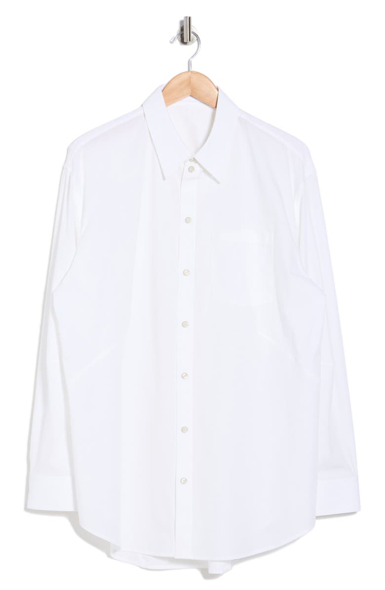 Helmut Lang Apex Oversize Button-Up Shirt, Main, color, White