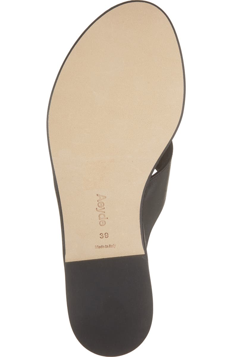 aeyde Amaya Flip Flop, Alternate, color, Black