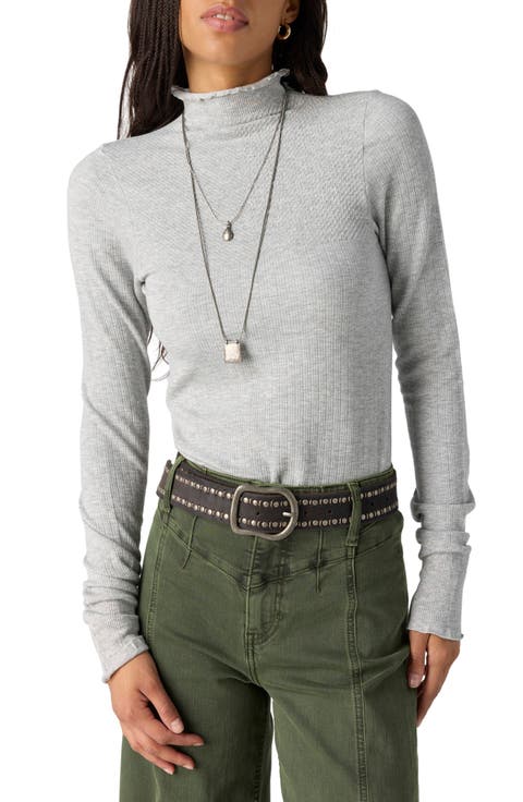 Intimately FP So Soft Ribbed Mock Neck Tee
