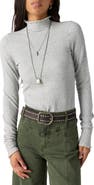 Free People Intimately FP So Soft Ribbed Mock Neck Tee