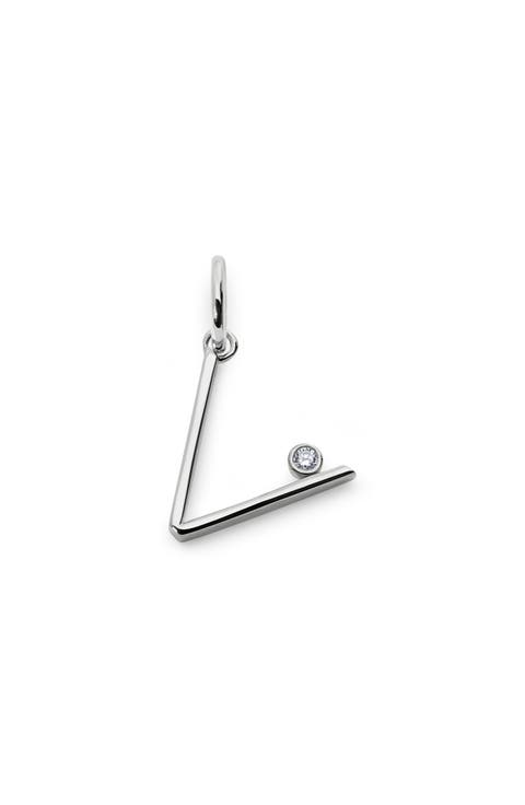 Lab Grown Diamond Initial Pendant