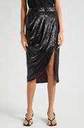 TWP Lover Sequin Vent Skirt